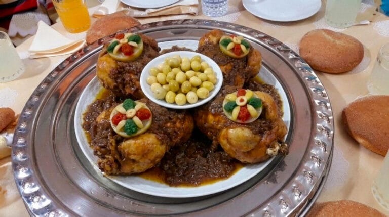 Moroccan Roasted Chicken with Dghmira