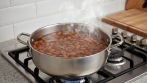 Boil the almonds for just 5 minutes