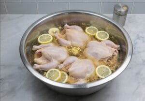Moroccan Stuffed Chicken with chines Vermicelli