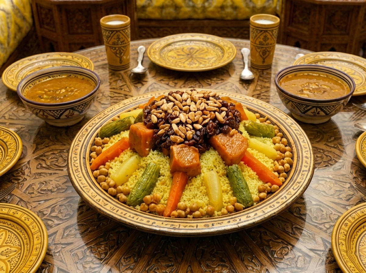 Moroccan Couscous with Meat