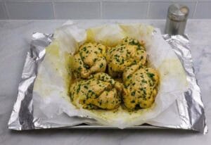 Moroccan Stuffed Chicken with chines Vermicelli