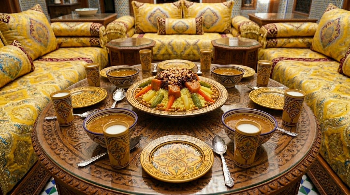 Moroccan Couscous with Meat