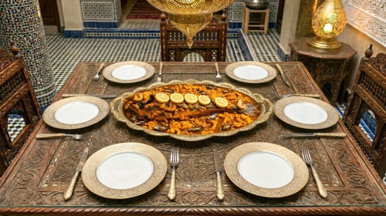 Moroccan Fish with tomato sauce