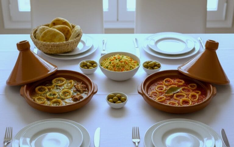 Moroccan calamari tagine