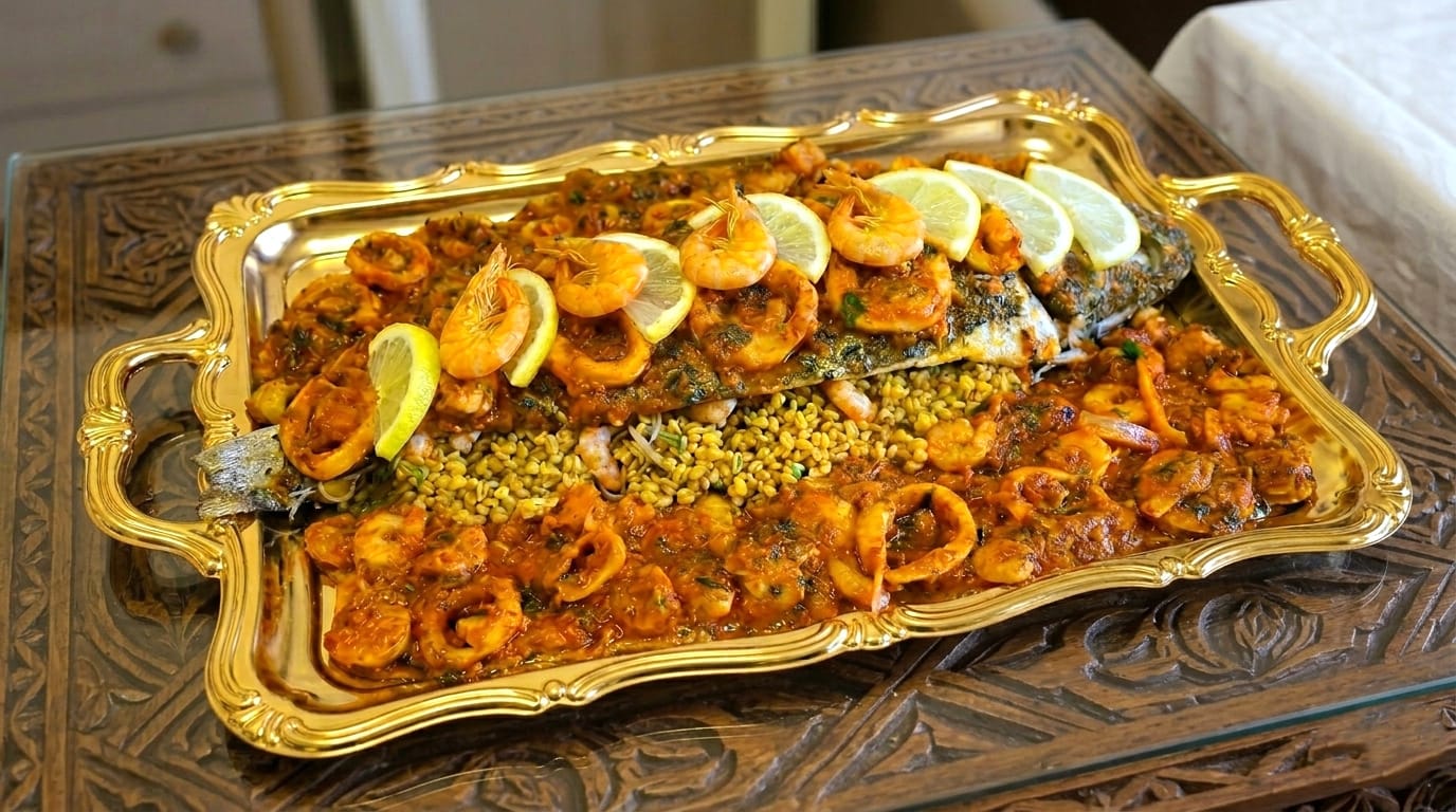 Moroccan Fish with tomato sauce