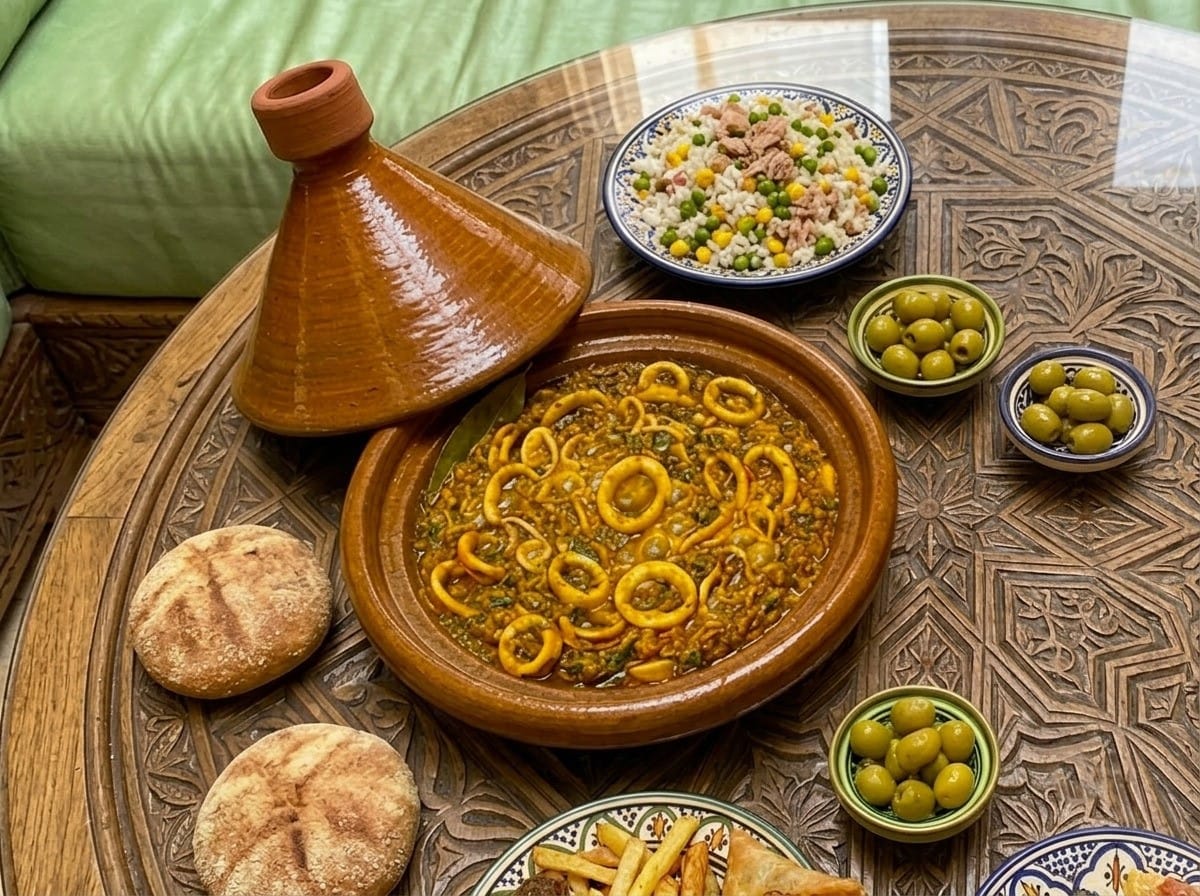 Moroccan calamari tagine