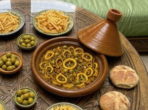 Moroccan calamari tagine