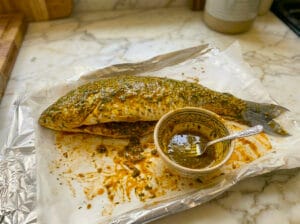 Moroccan Fish with tomato sauce