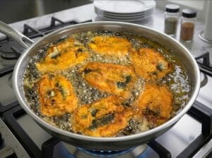 Sardines deep-fried in oil.