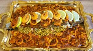 Moroccan Fish with tomato sauce