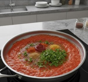 Moroccan Fish with tomato sauce