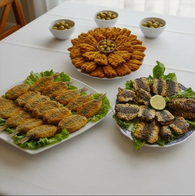 Moroccan fried sardines with chermoula
