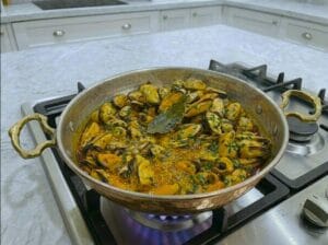 Tajine of Mussels with Chermoula