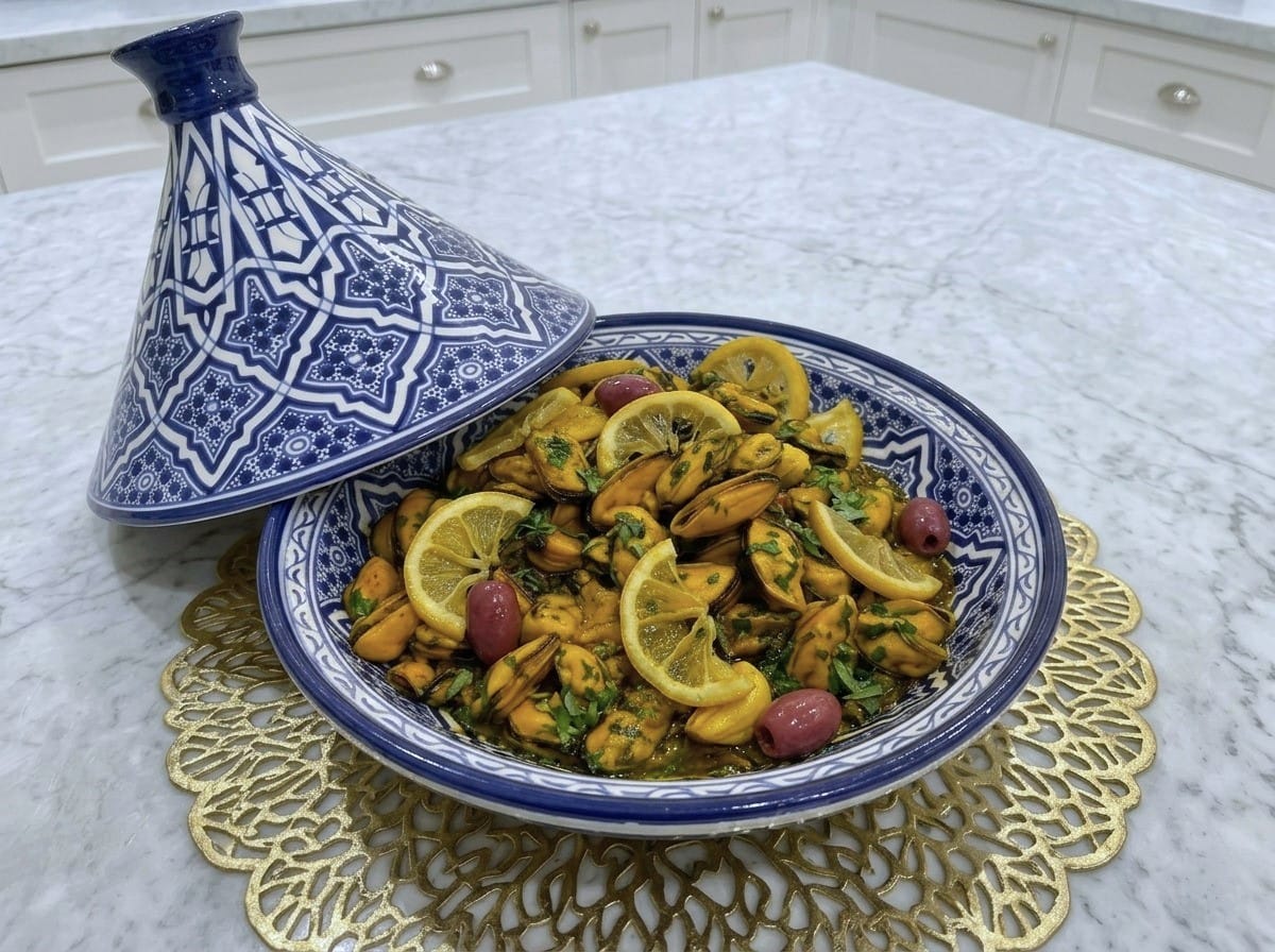 Tajine of Mussels with Chermoula